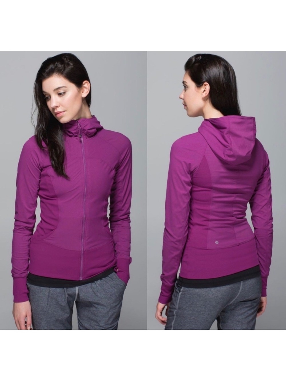 Lululemon Athletica In Flux Reversible Jacket Plum Purple Size 10 NWOT